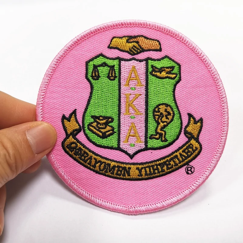 Badge Embroidered Iron On Custom Patches Twill Letter Badge patch