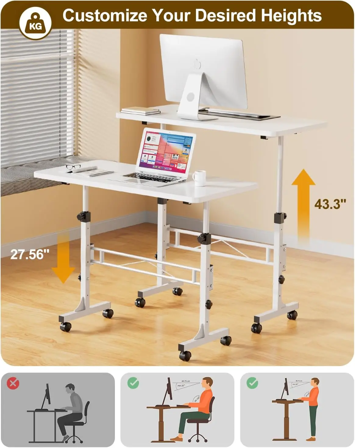 Home Office Power Outlet L Shaped Computer Corner PC Desk with Fabric Drawer