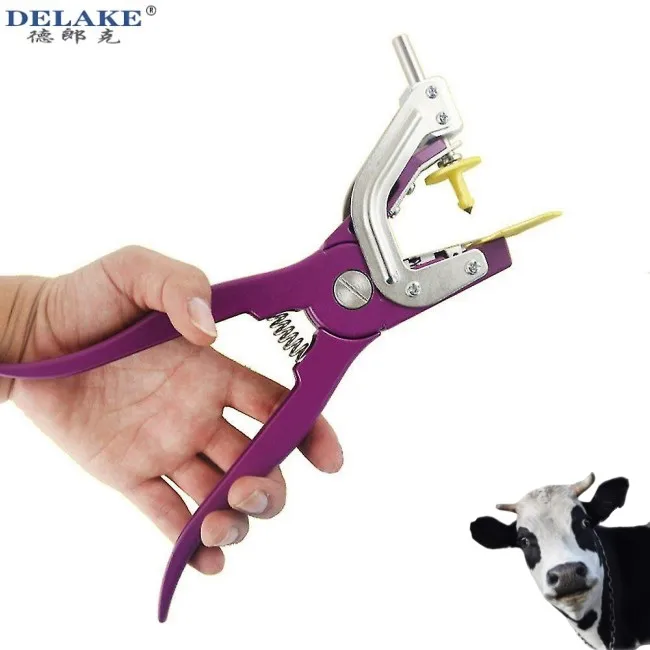 Китайское сельскохозяйственное оборудование, лазерное печатание, металлические Ушные бирки с аппликатором