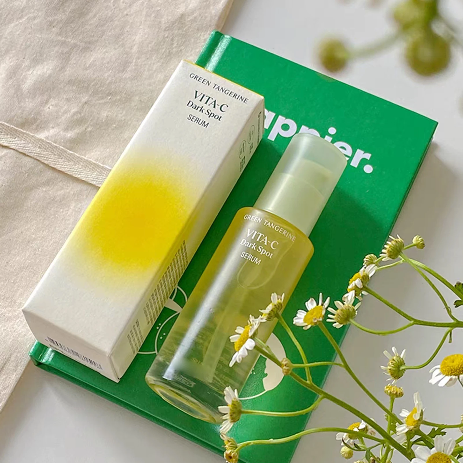 Skin Care Green Tangerine Vitamin C Dark Spot Care Serum Acne Dark Spot Calming Skin Care Serum