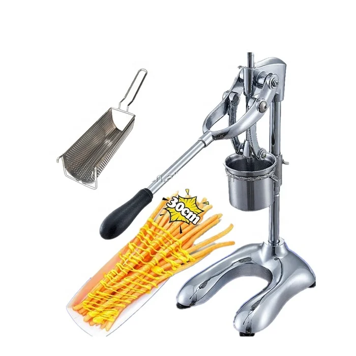 Super Long French Fries Makers Machines Stainless Steel Longest Footlong Mashed Potatoes Fried Chips Extruders Ricers Device
