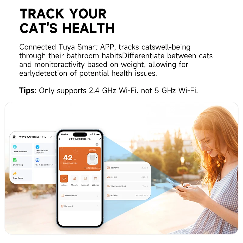 Умный кошачий Туалет приложение с Wi-Fi управлением автоматический лоток для мусора самоочищающийся большой 50 л
