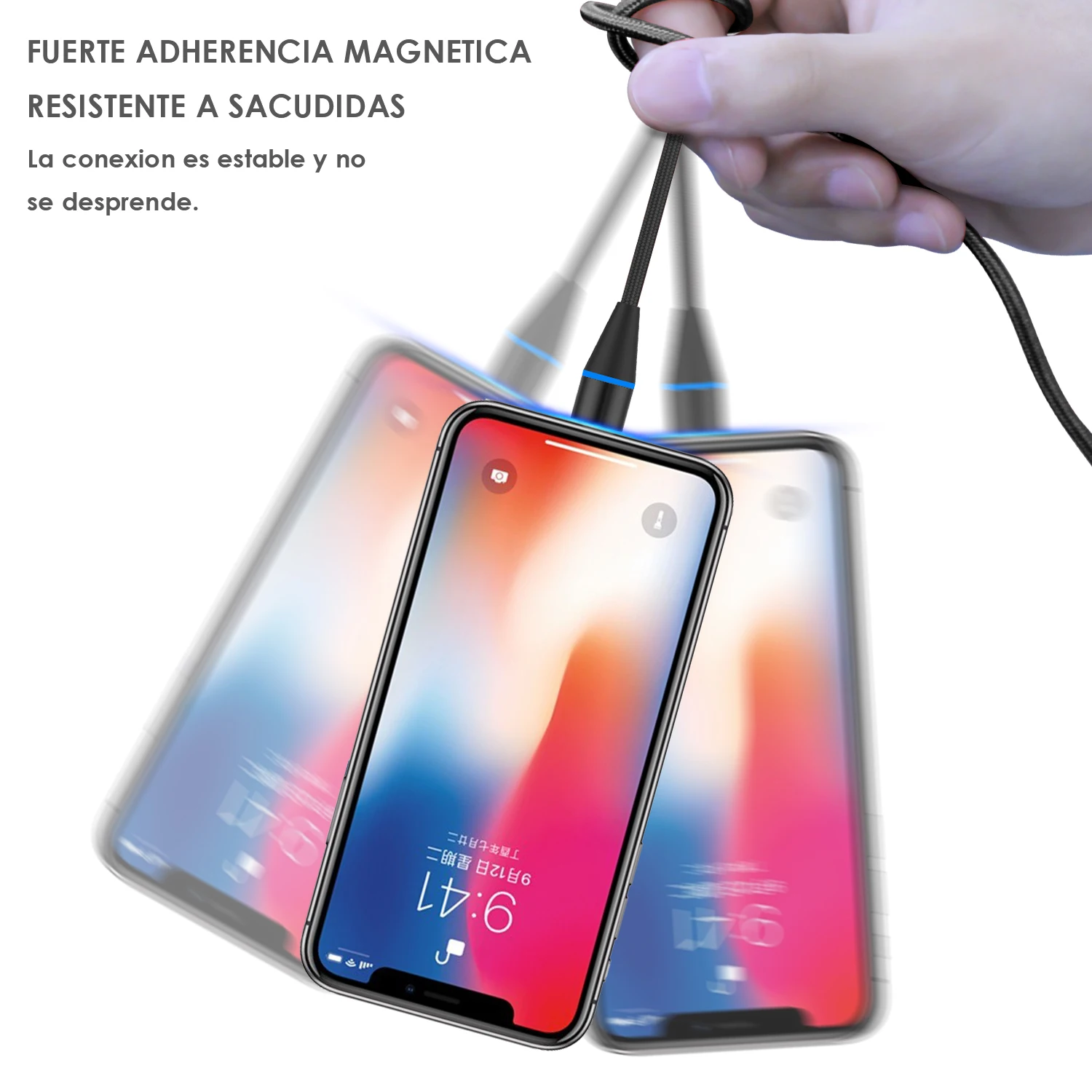 Магнитный кабель 1 HORA Iman 3 en быстрая зарядка Usb V8 Ip Tipo
