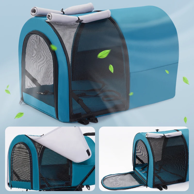 Lightweight Folding Separate Pet Cart Double Layer Pet Stroller Dog Stroller Amazon Best Sellers