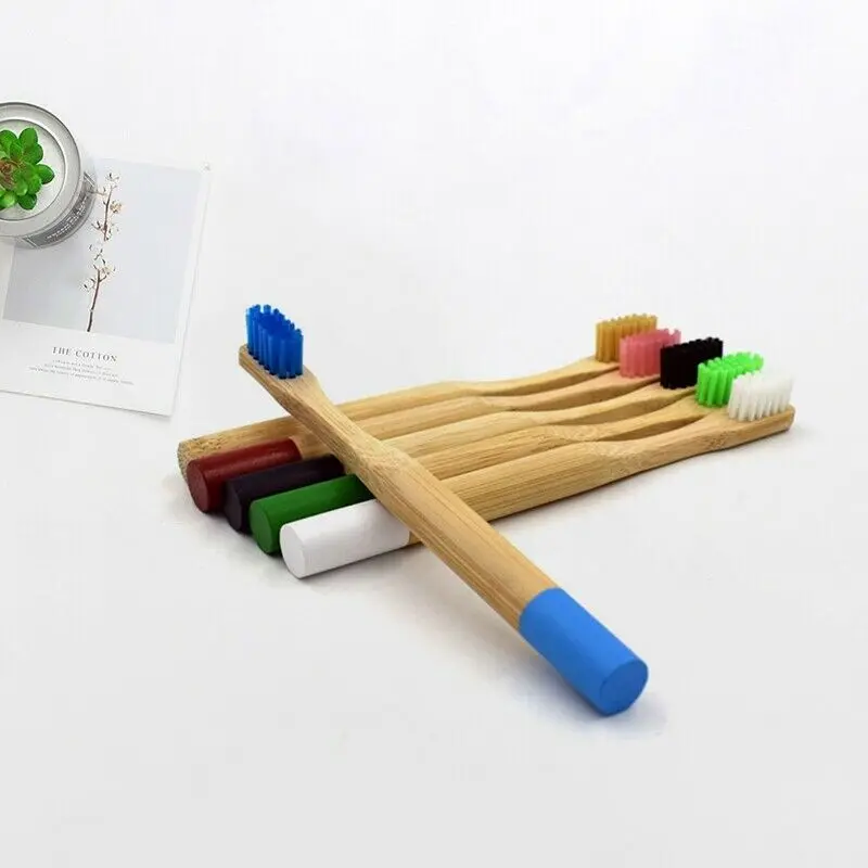 Manufacturer premium eco friendly  OEM custom logo wholesale kids bamboo wooden toothbrush