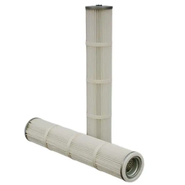 Industrial Dust Filter Cartridge Air Dust Powder Filter Equipment Three Lugs Coated Polyester Filter Cartridge