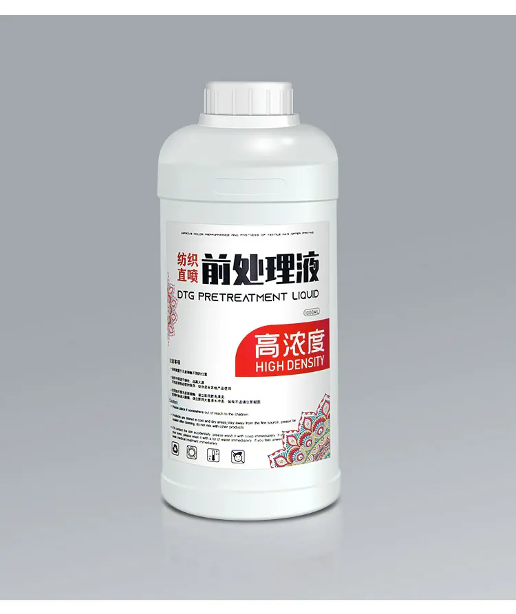 Low smell 1000ml dtg pretreatment liquid dtg for dark clothes