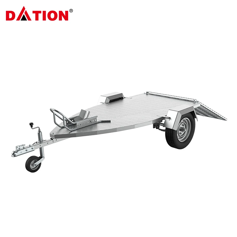 Factory Custom High Quality Aluminum Motorcycle Trailer With Loading Ramp