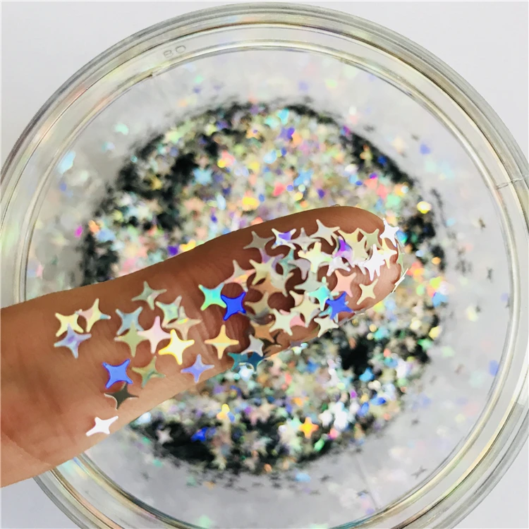 Popular star shape glitter flake decoration and celebration use