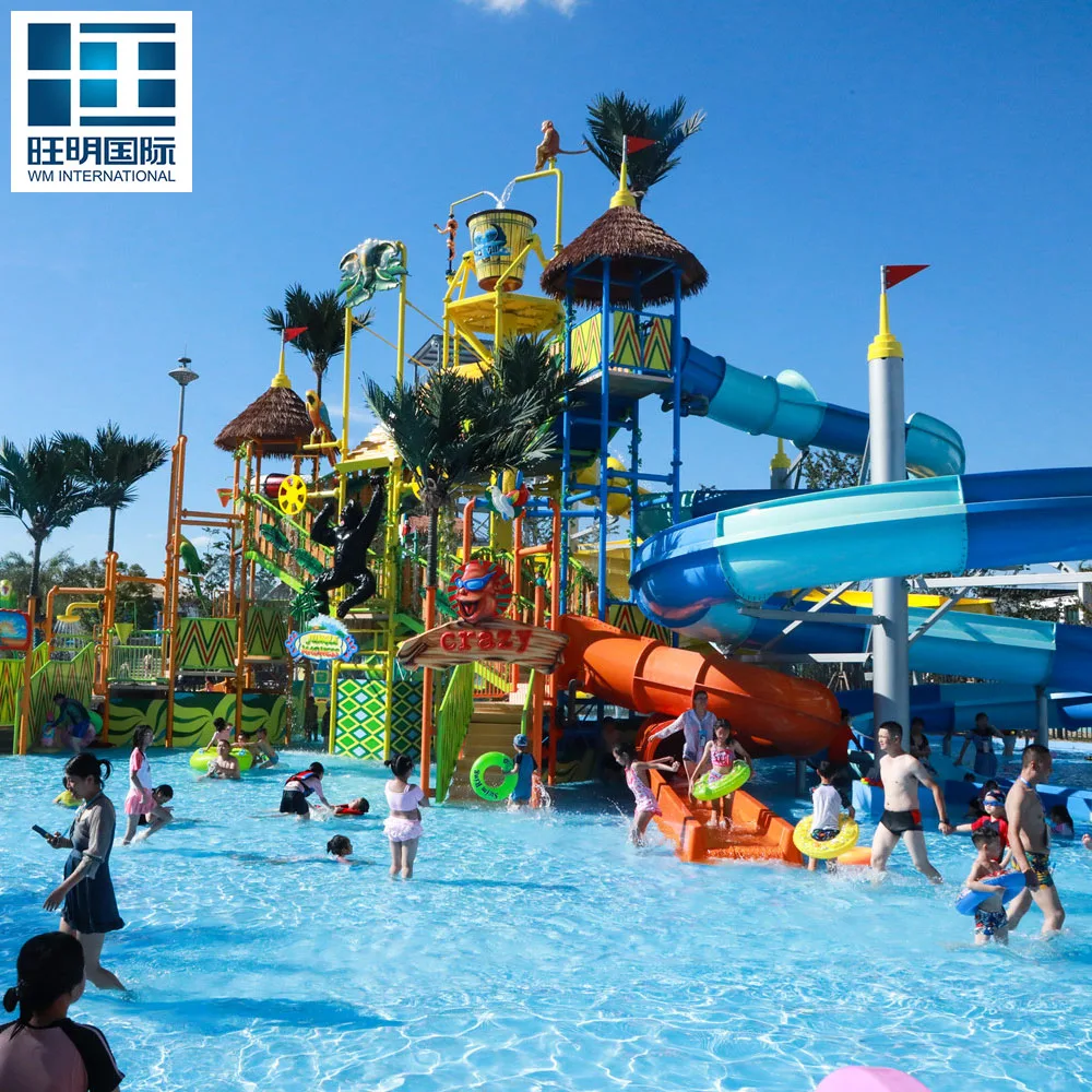 Water Park Kid Water Games Swimming Pool Rides Spiral Slide for Children