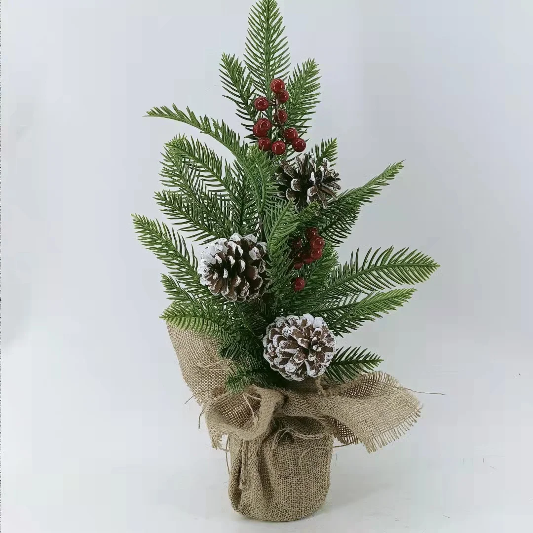 Pine tree Plastic table top  Home Decoration Christmas Tree