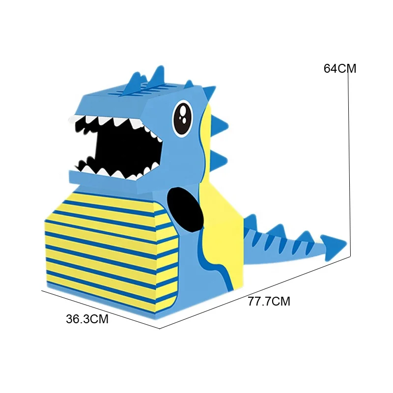 Indoor Outdoor Sport Games Toys Animal Role Play Cardboard Cosplay Wearable Cardboard Dinosaur Toy For Children