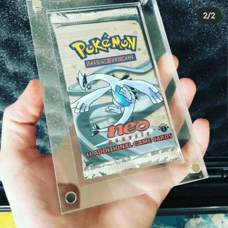 Акриловая бустерная упаковка Витрина коробка Pokemon карточная рамка держатель акриловая торговая карточка игровой дисплей