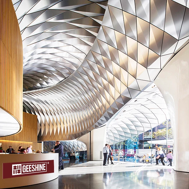 Alucobond Ceiling with wood grain / ACP ceiling