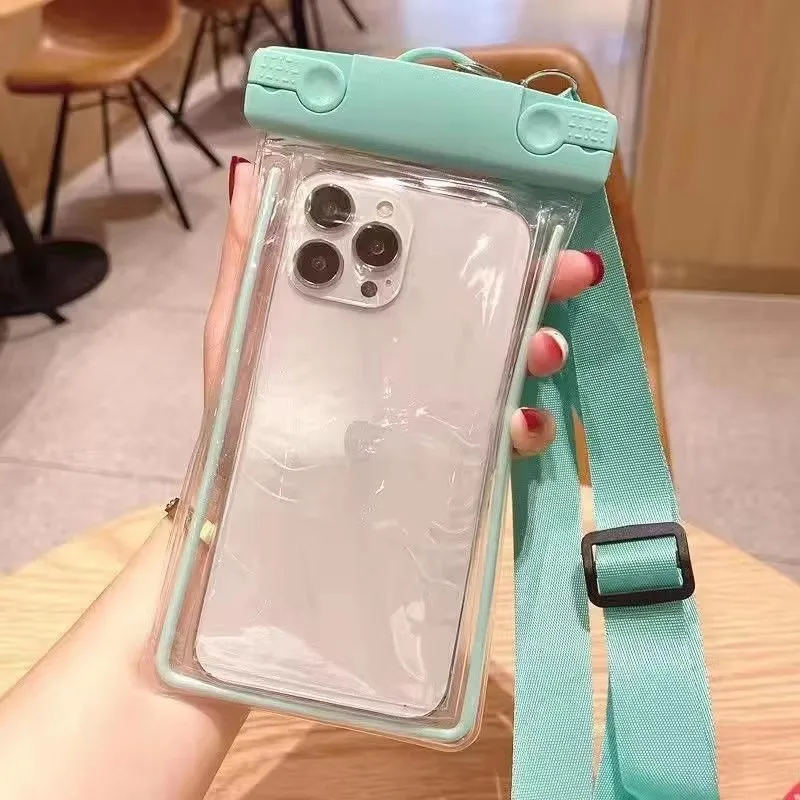 Водонепроницаемый чехол на молнии для телефона с сенсорным экраном для iPhone 15 Pro Max и 7,2 дюймов противоударный чехол