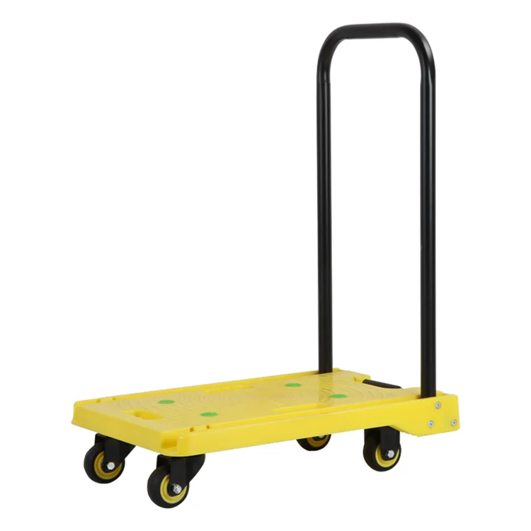 
Promotional Custom Jj-150 Mew Resin Best Selling Hand Platform Trolley Cart 