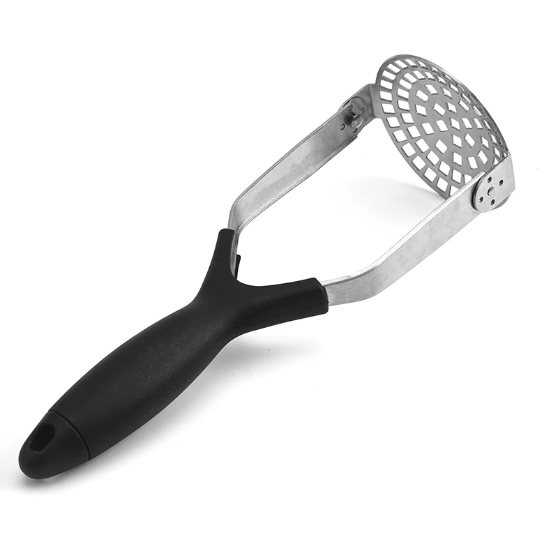 Stainless Steel Folding Potato Masher and Ricer Kitchen Gadget for Mash and Press Fruit & Vegetables