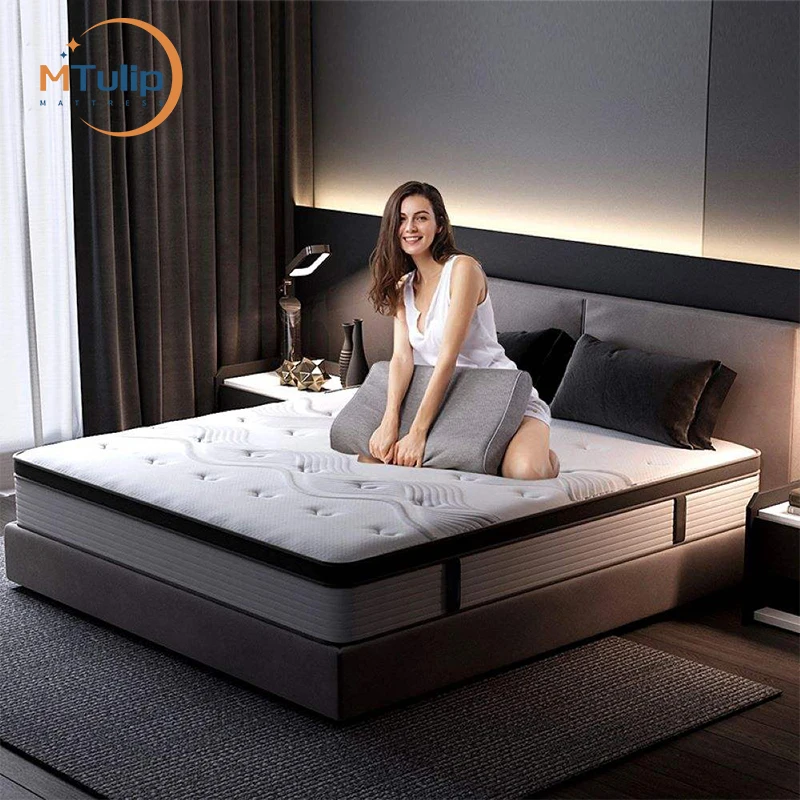 Bedroom furniture Modern simple and elegant spring mattress full size memory foam natural latex spring mattresses