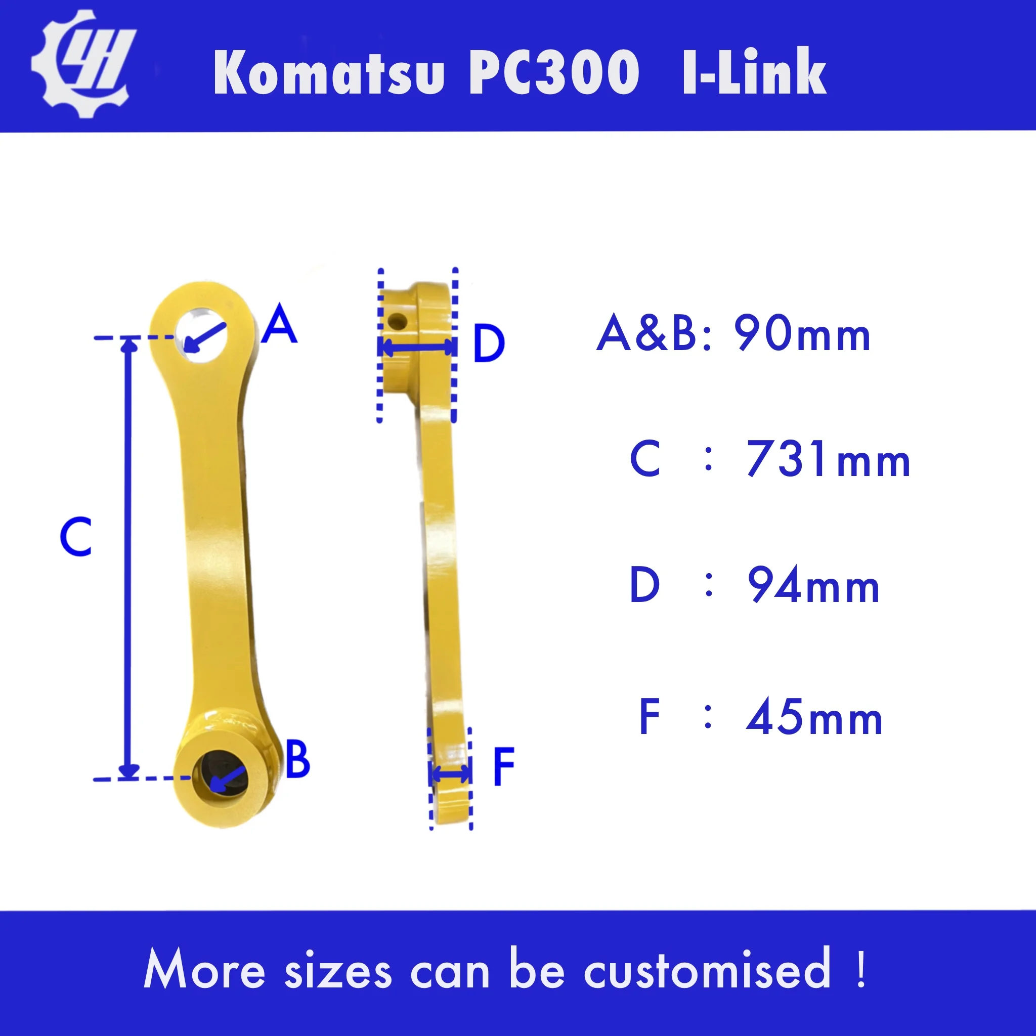 Excavator Bucket Linkage I-Link linkage link rod side links bucket con for Komatus PC300