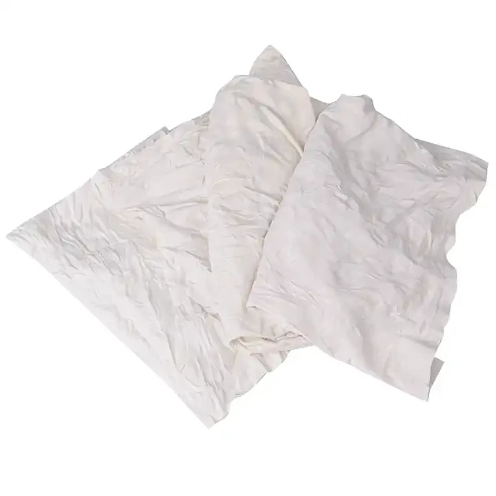Good Absorbency Cotton Rags Kg White Elastic Knitting T-shirt Rags Recycled Cotton Cloth Cleaning Wiping Used Rags