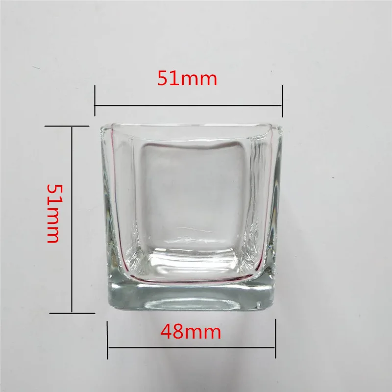 Wholesale 10 oz Crystal Big Empty Wide Square Frosted Glass Candle Jar For Candle Making