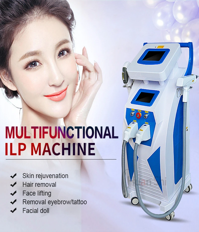 3 in 1 Elight IPL OPT RF ND Yag Laser Tattoo Removal Hair Removal Machine