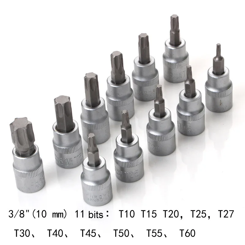 34PCS Drive Deep Socket Set CRV Hand Tools 6 Point Hex Car Repair Tools Sockets Chrome Vanadium Steel For Car Repairing