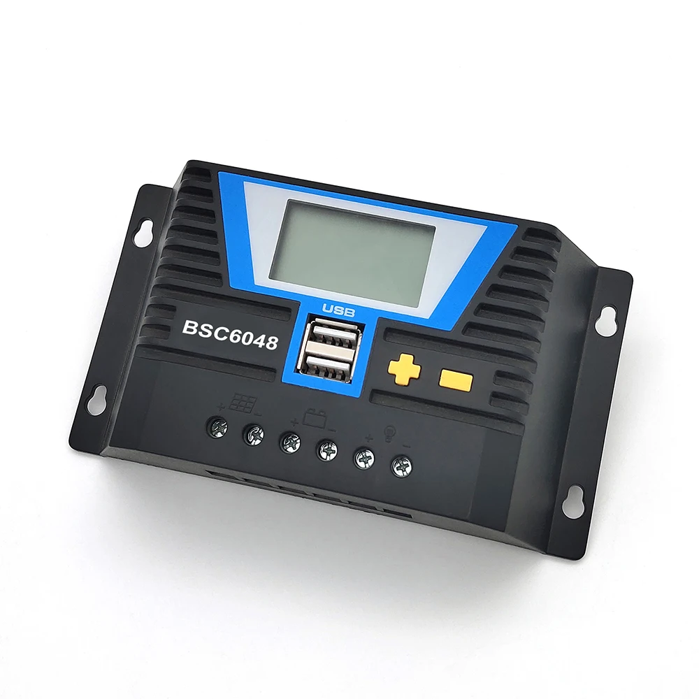 60A 12V 24V 36V 48V USB LCD PWM контроллер солнечного заряда макс PV 100V для солнечной домашней системы