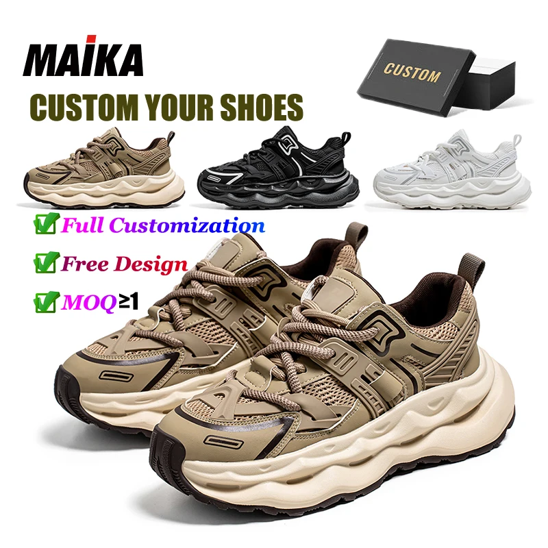 Custom Logo Wholesale Harajuku Chunky Sports Shoes For Men New Styles Walking Shoes Design Luxury Shoes Platform Sneakers