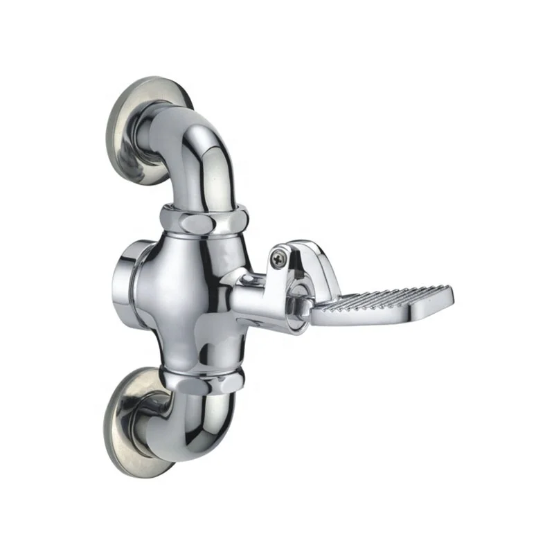 Easy Installation WC Flushometer Pedal Foot Step Water Closet Toilet Flushing Valve