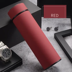 Custom LOGO Black Matte Stainless Steel Vacuum Flask Insulated Thermos