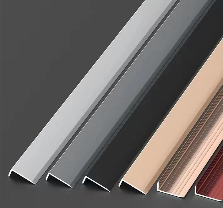 Wholesale L-shaped edging strip Wood floor closing strip Corner edge finishing line Tile closing strip Decoration