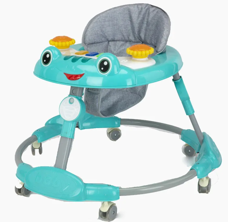 Foldable Baby Walker Height-adjustable With Music and Toys 0-3 Years Old Baby Learning to Walk Baby Walker