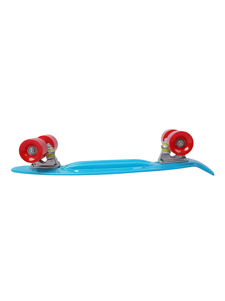 22-Inch Bamboo Cruiser Longboard Skateboard Street Snake Board S with Grip Tape for Adults and Youngsters