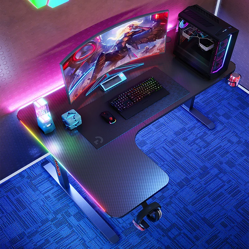 YZ 2023 новейший дизайн лучший игровой компьютерный стол маленький Офисный Компьютерный компьютер Эргономичный для офиса со светодиодной подсветкой