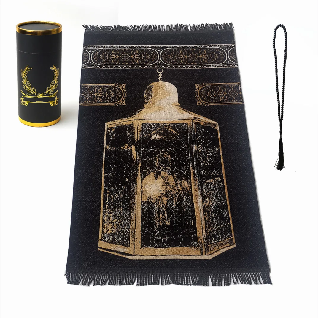 Premium Islamic Muslim Prayer Rug muslim Soft Islamic Prayer Rug floor mat carpet Muslim Prayer Rug and Beads