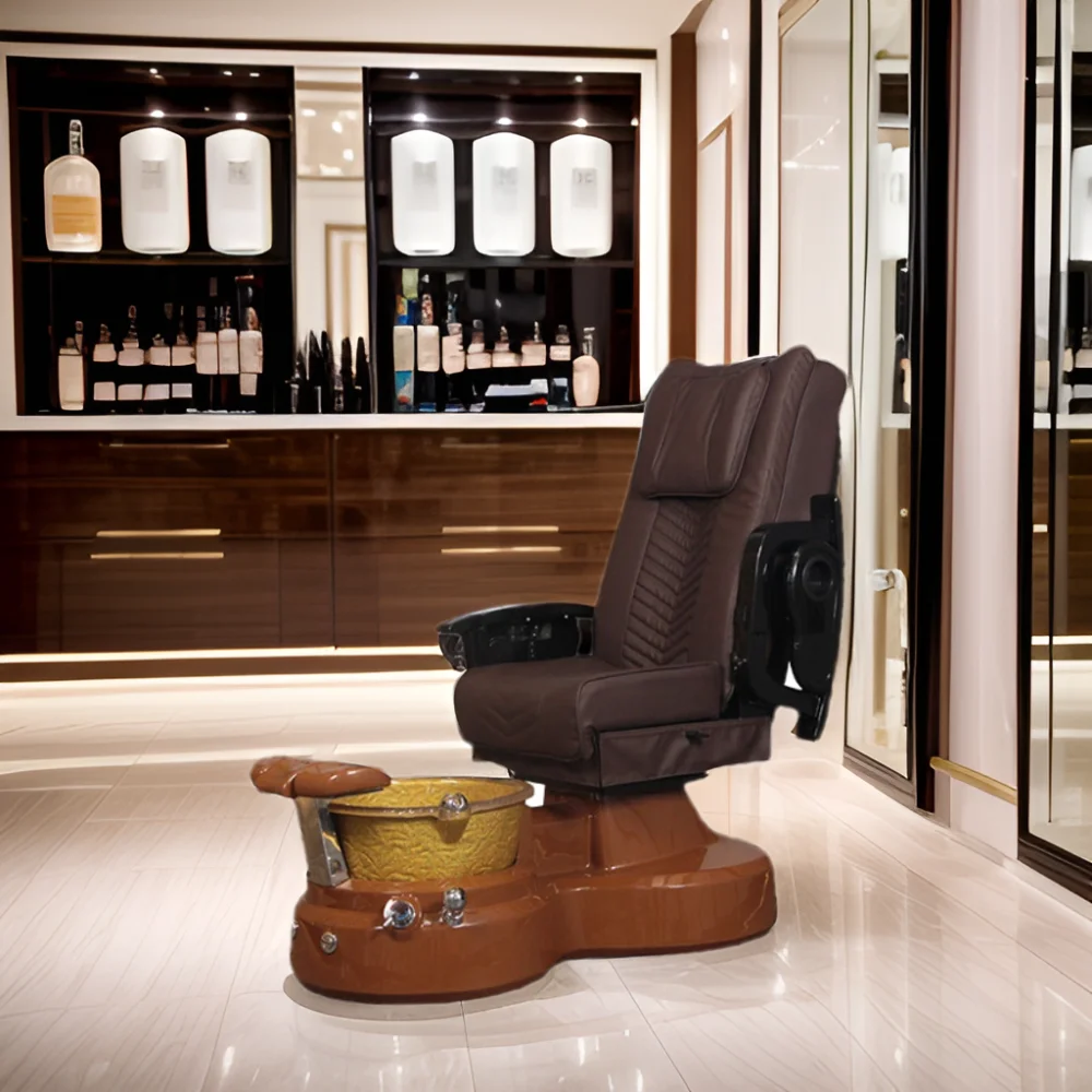 Wholesale manufacturer of nail enhancement equipment diamond leather band massage high end foot chair