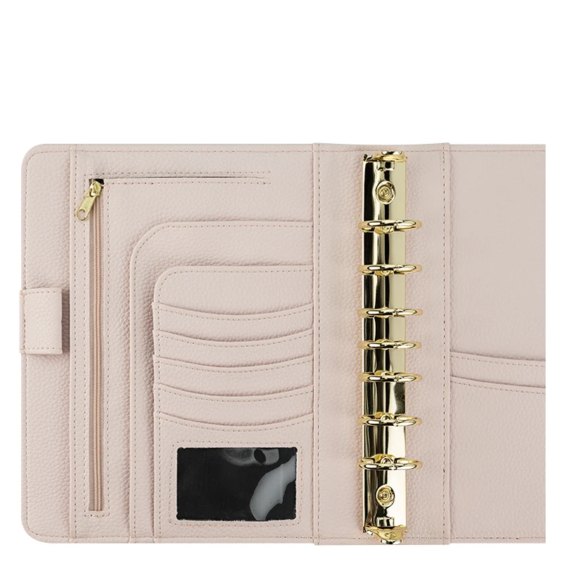 Fashion Design Customized Black Crocodile A5 Leather Book Cover with Pen Holder
