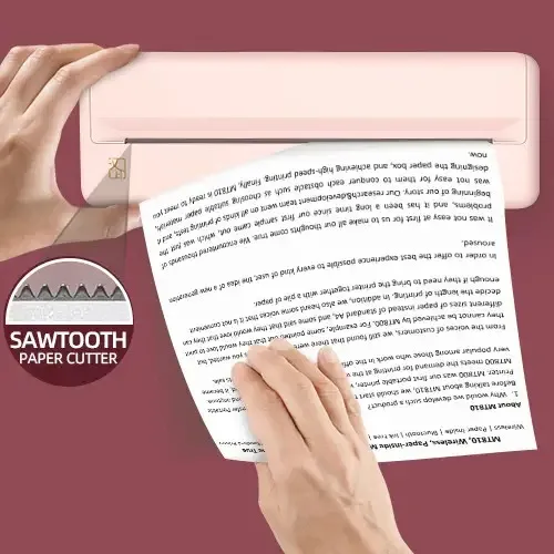 HPRT MT810 Portable A4 Paper Printer Mini Inkless Wireless Bluetooth Thermal Printer for Phone Photo Document