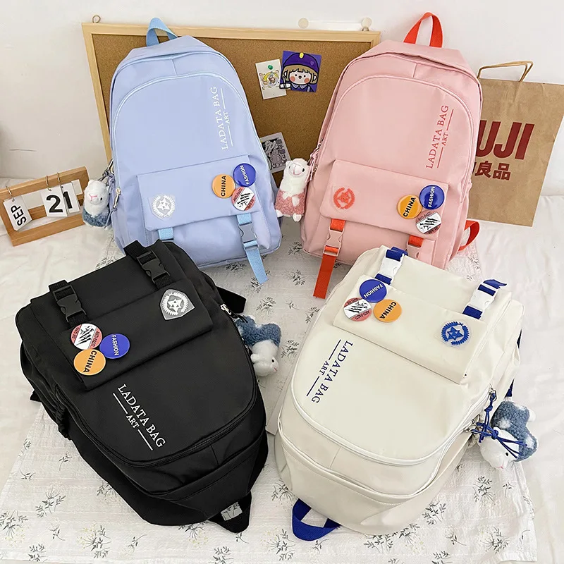 Fashion Korea Style Girls Backpack High Quality Waterproof School Bag Backpack for Students