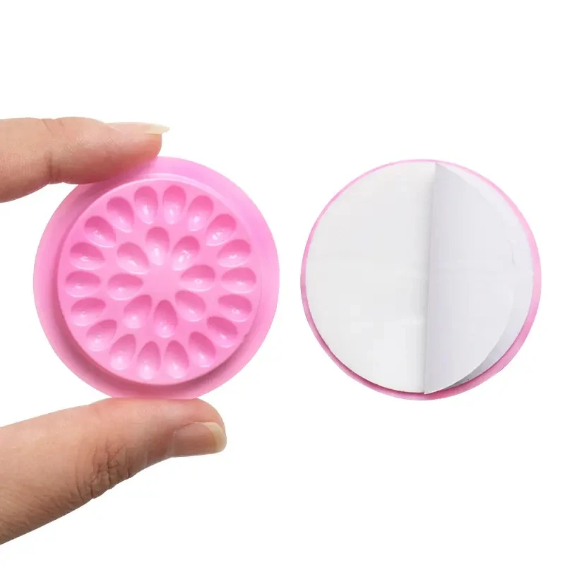 New Arrival Plastic Low Humidity Lovely Long Lasting Led Latex Free Waterproof Eyelash Extension Glue Holder Sticker