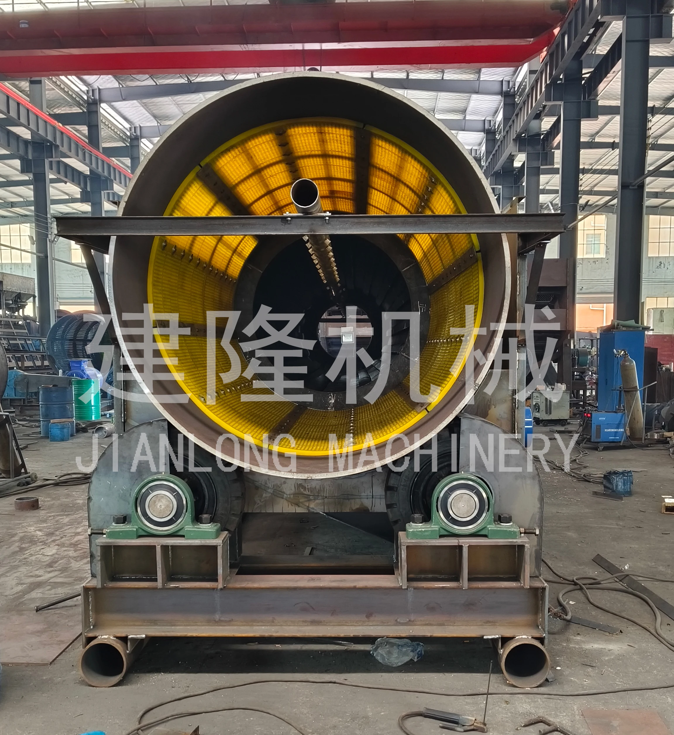 Rotary Drum Scrubber for Washing Clay from Minerals Sand Waste
