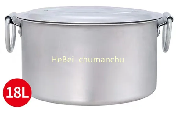 Three piece set aluminum cooker large aluminum pot aluminum soup pot