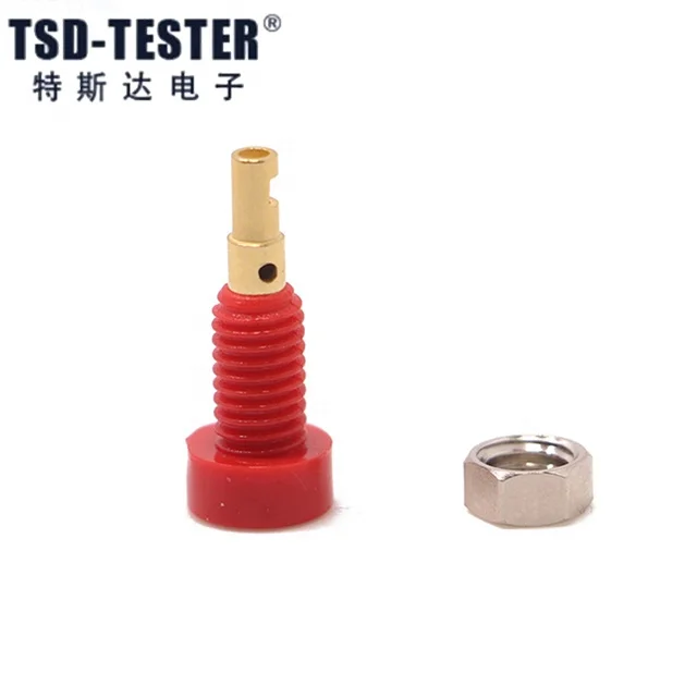 2MM 10A Gold plated Nickel plated industry plug and socket panel binding post pcb banana plug