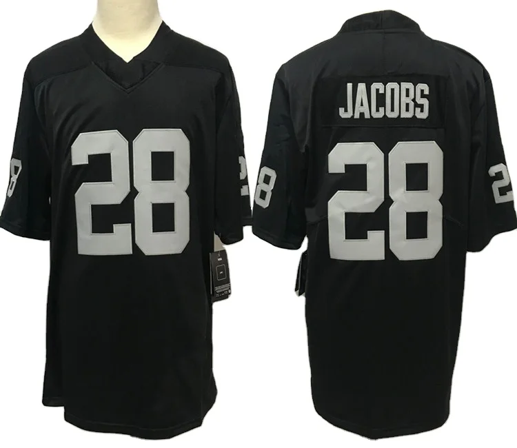 Wholesale Best Quality Custom Las Vegas Stitched American Football Jerseys 28 Jacobs 83 Waller 34#