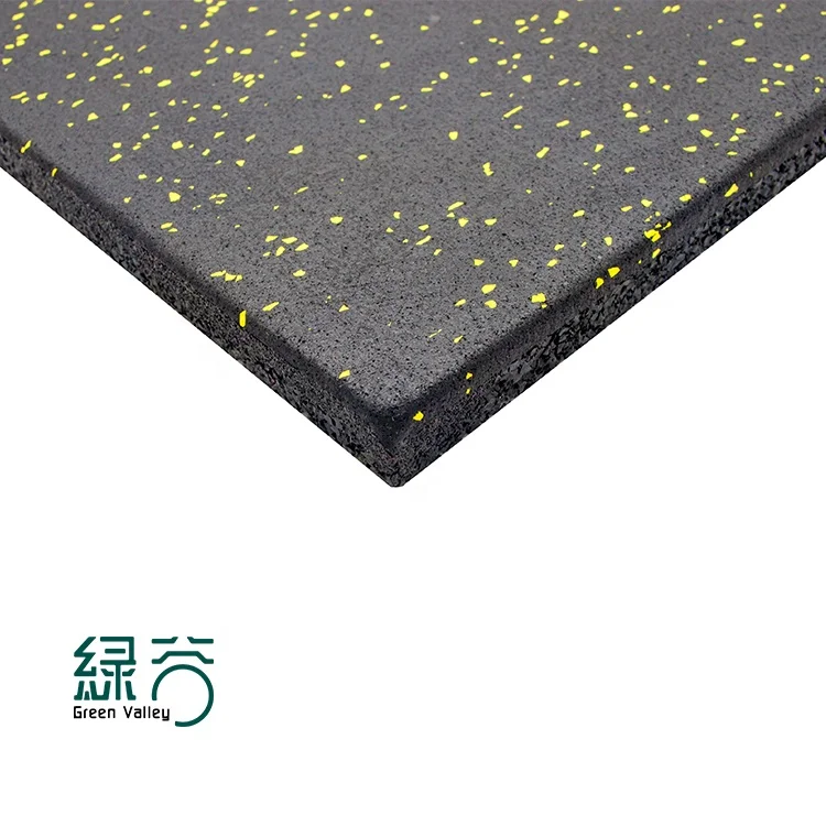 Tile Gym Floor Tile Composite Rubber for Heavy Equipment 15mm 20mm 25mm gym mats flooring rubber