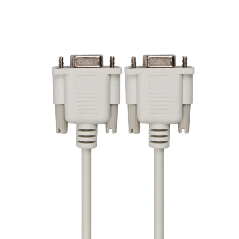 Hot selling 9pin RS232 SERIAL CABLE Male to Male 3m Factory direct sales copper computer VGA cables