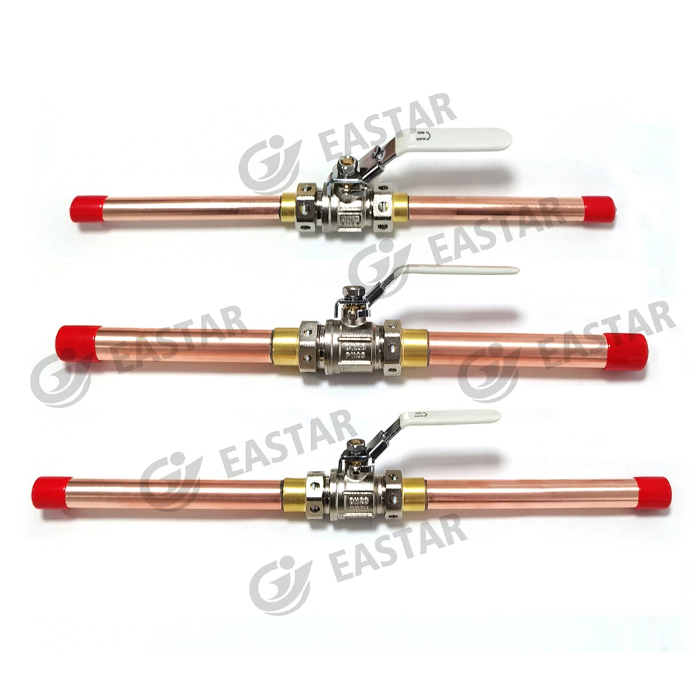 China Factory OEM En13348 2 piece Brass Medical Oxygen Gas Line Valve with Extensions