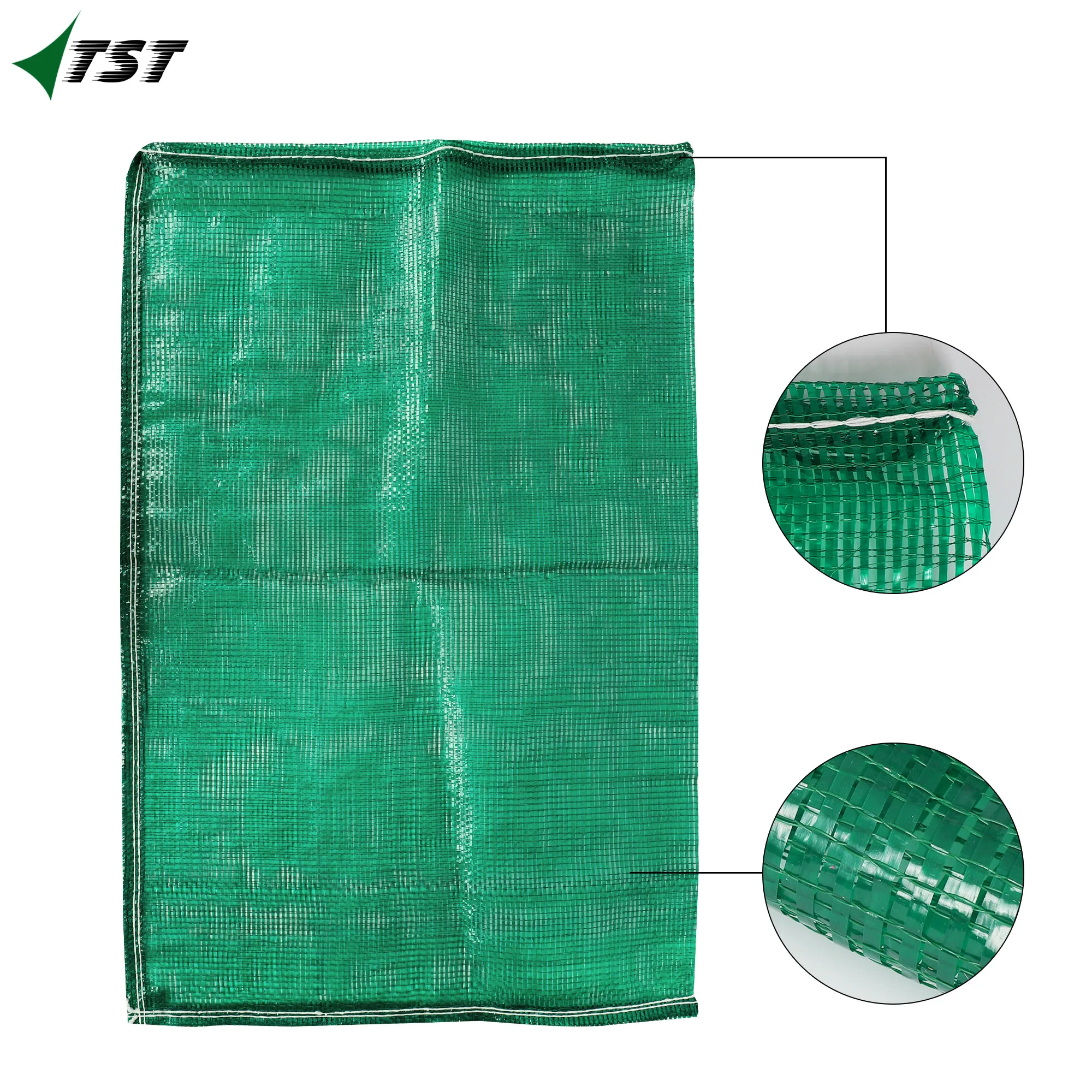 50 Sacos Rafia Verde 43x77 Suporta 20kg Para Frutas Legumes e Verduras