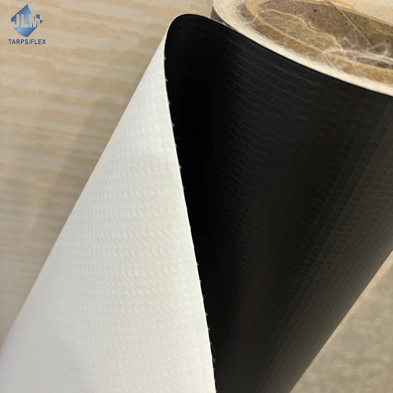230g 340g 440g Black back Advertising Tarpaulin Frontlit PVC Flex Banner Roll